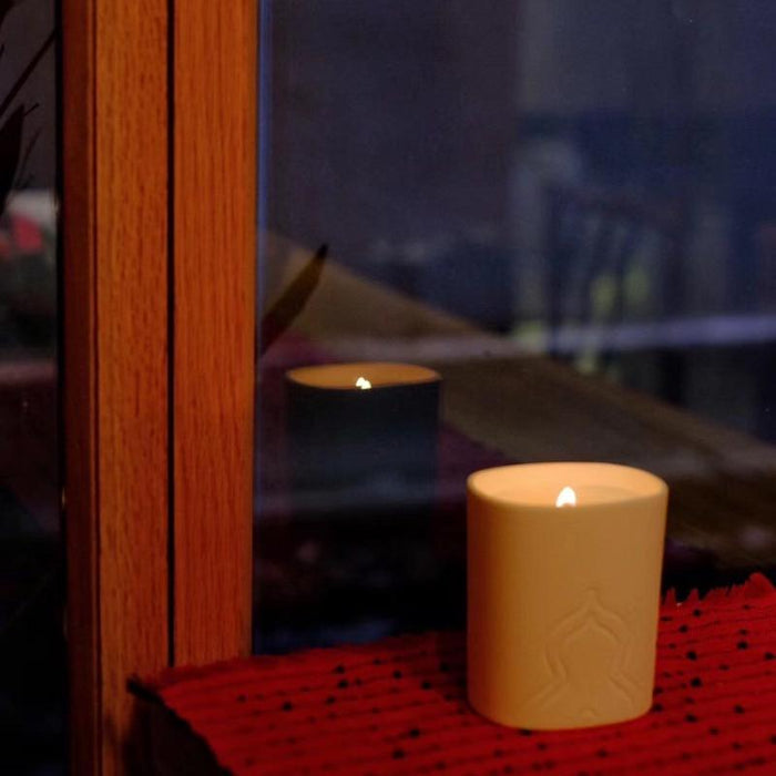 Flamed candle pot silicone mold - madmolds -