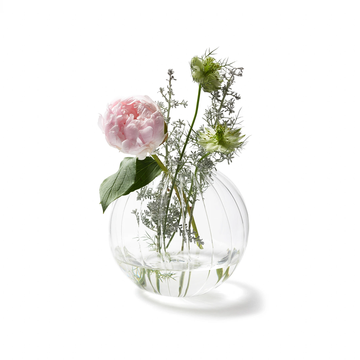 Fluted Optic Orb Vase