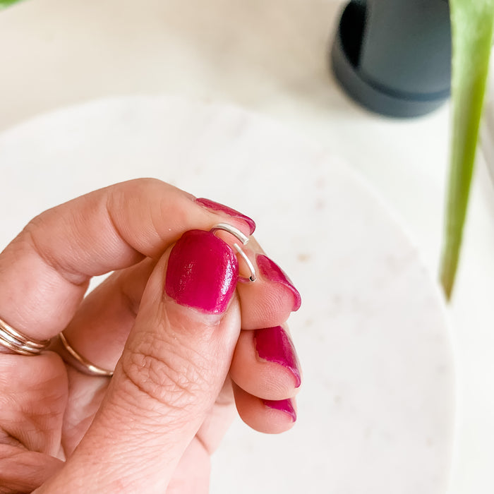 Forever Hoops Tiny Sterling Silver