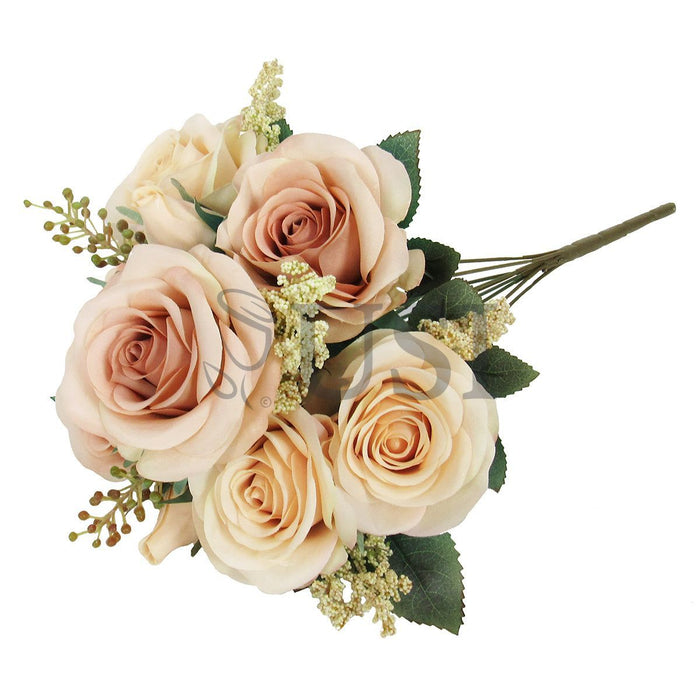 Forever Rose Bush w Filler x9, 18in, Champagne Mauve