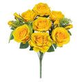 Forever Spring Rose Bush w Filler x9, 18in, Yellow