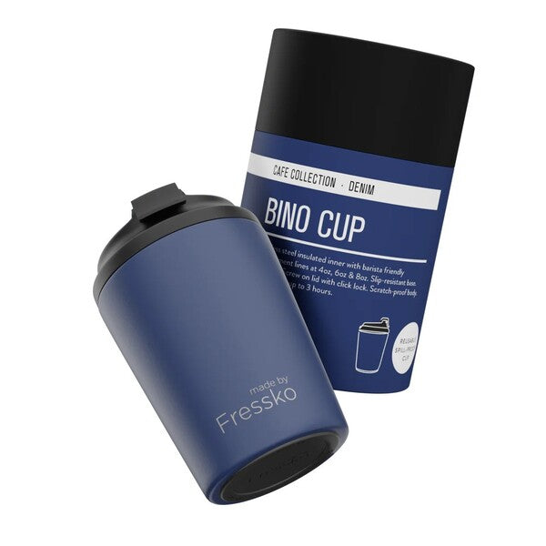 fressko bino 8oz cup denim blue