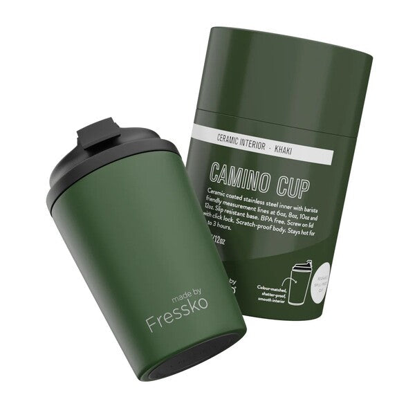 camino cup ceramic interior khaki 12oz melbourne designed