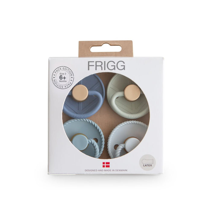 FRIGG - Pacifier - Skyline Serenity - Size 2 (4 Pack) - Mabel & Fox