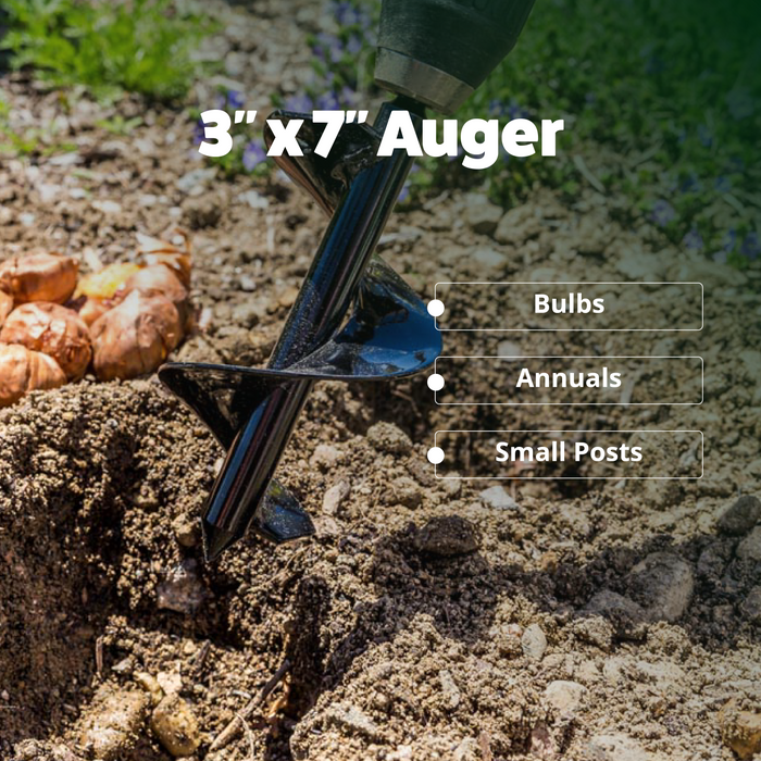 Garden Auger Starter Pack Combo (2" x 7" and 3" x 7")