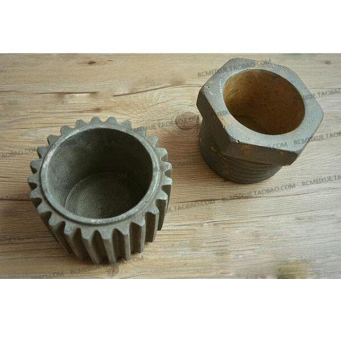 Gear cog pot silicone molds - madmolds -