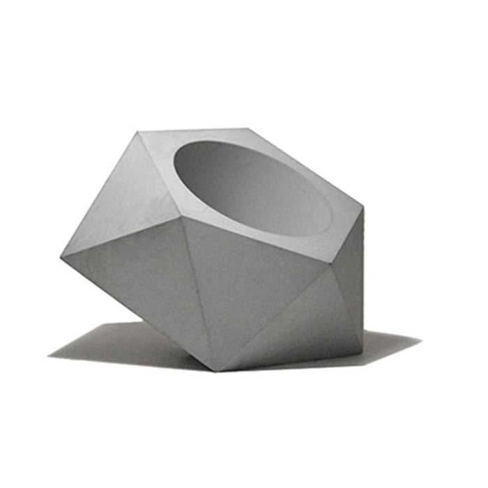 Geometric Concrete Planter Silicone Mold - madmolds - Geometric Concrete Planter