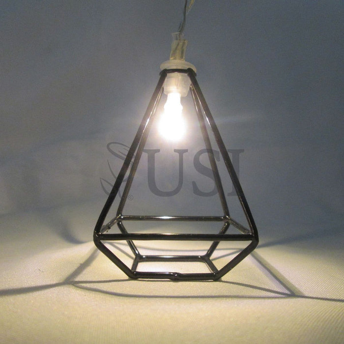 Geometric Square Drop String Light, 6ft, Warm White