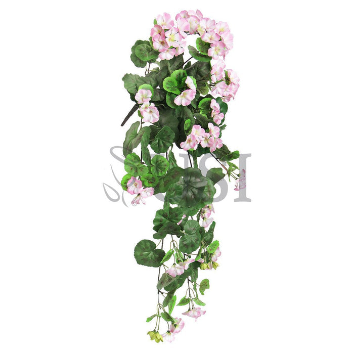 Geranium Hanging Flower Bush, 30in, Pink