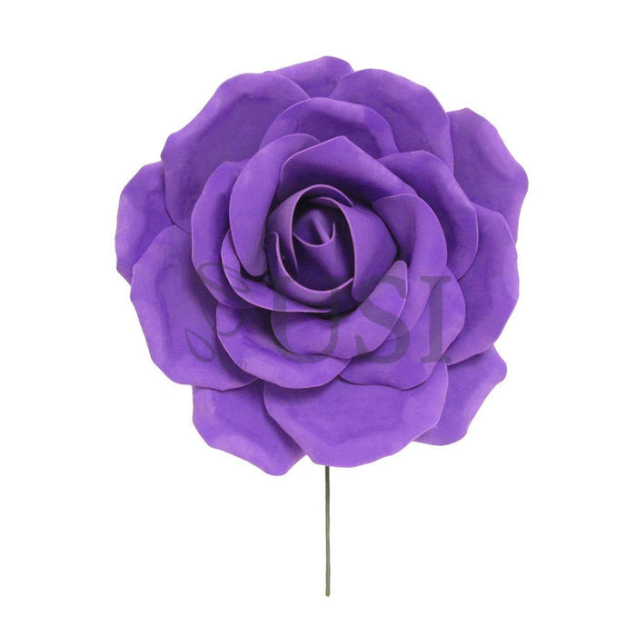 Giant Foam Rose, 16in, Purple (4 size options)