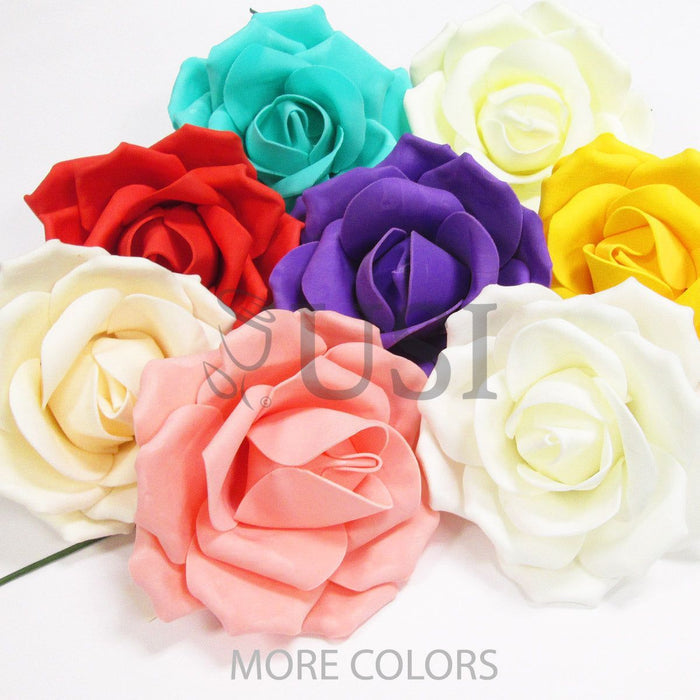 Giant Foam Rose, 20in, Blush Pink (5 size options)
