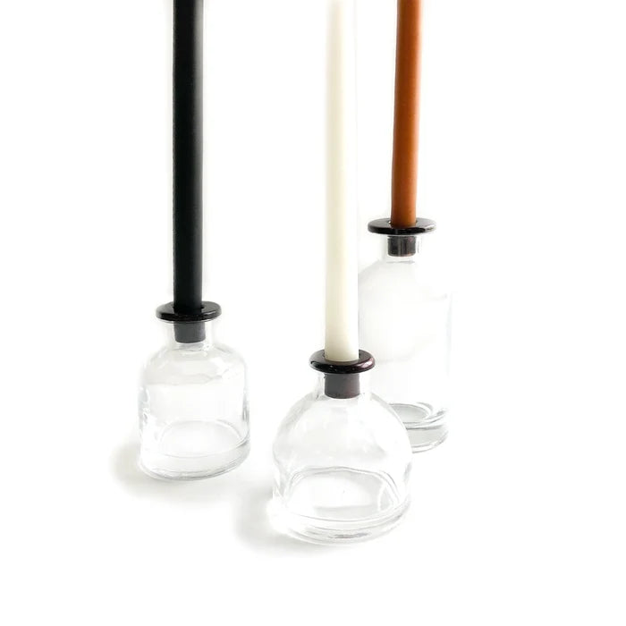 Glass Skinny Taper Holder