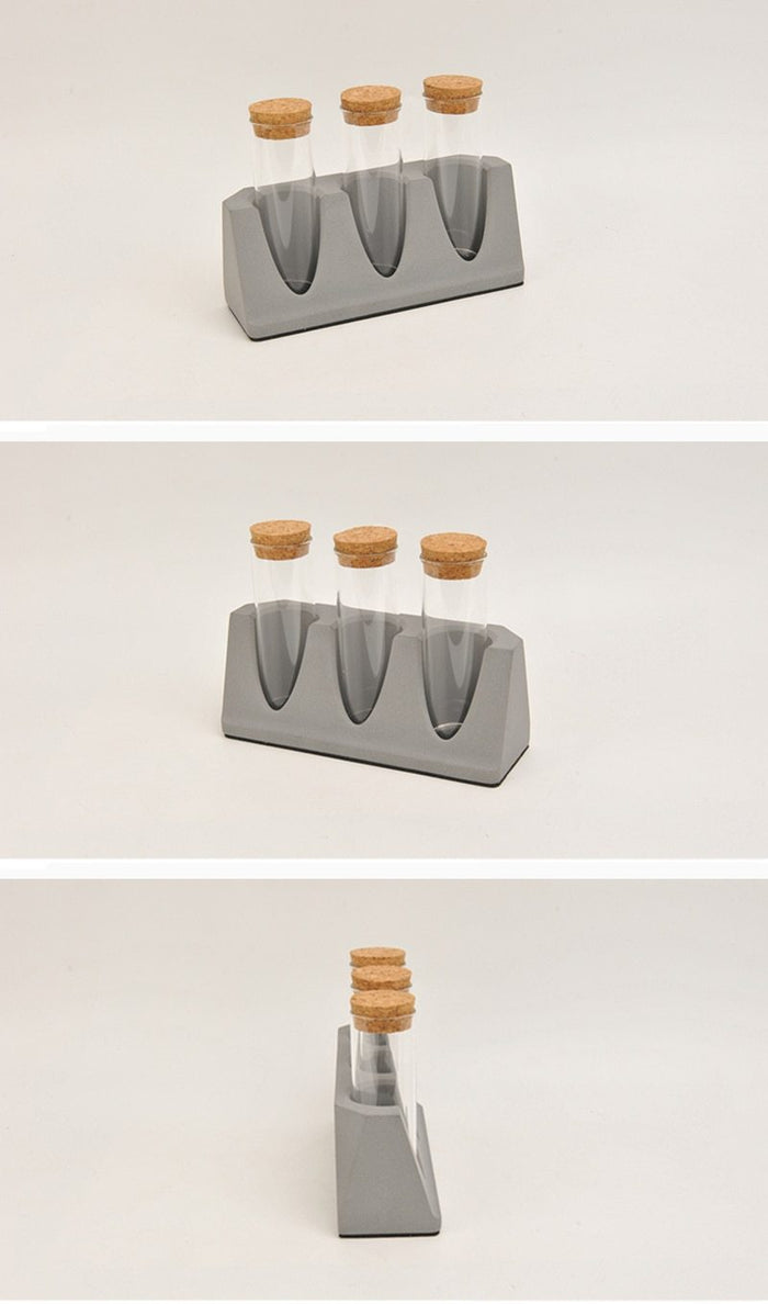 Glass tube holder silicone mold - madmolds -
