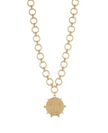 Gold Pendant Chain Necklace