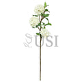 Grand Hydrangea Flower Spray x3, 38in, Cream White
