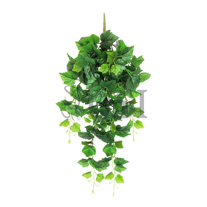 Grape Leaf Ivy Hanging Greenery Bush, 32in, Green