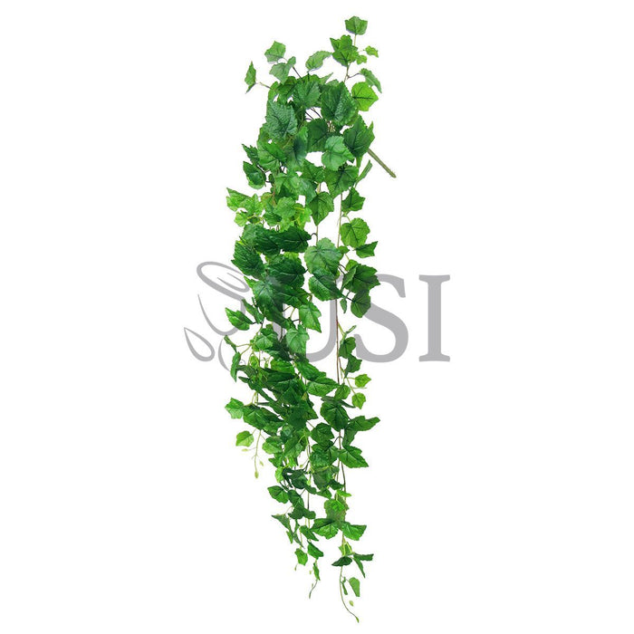 Grape Leaf Ivy Hanging Greenery Bush, 51in, Green