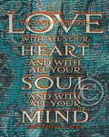 Greatest Commandment - premium canvas