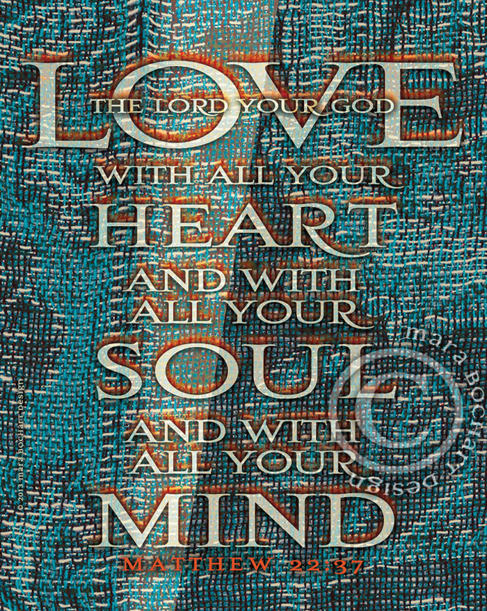 Greatest Commandment - premium canvas