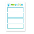 Groceries Large Notepad