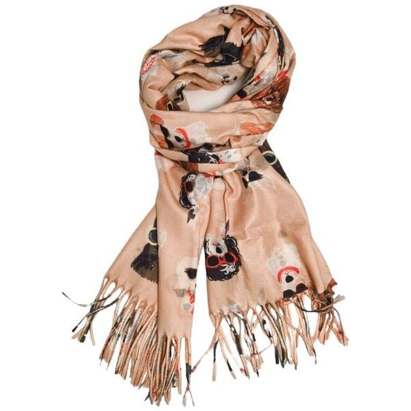 dog scarf dogs with sunglasses ladies scarf
