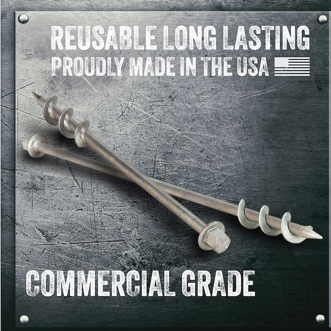 Ground Grabba Commercial Grade 24" Anchors (600mm) - 2 Pack