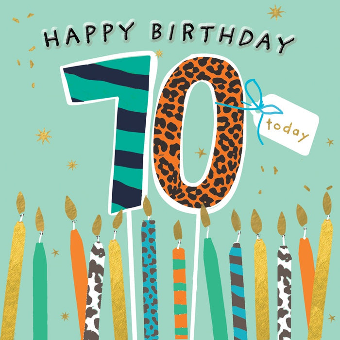 70th Birthday card men or women
