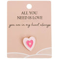 love heart pin brooch gift