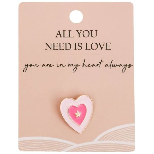 love heart pin brooch gift