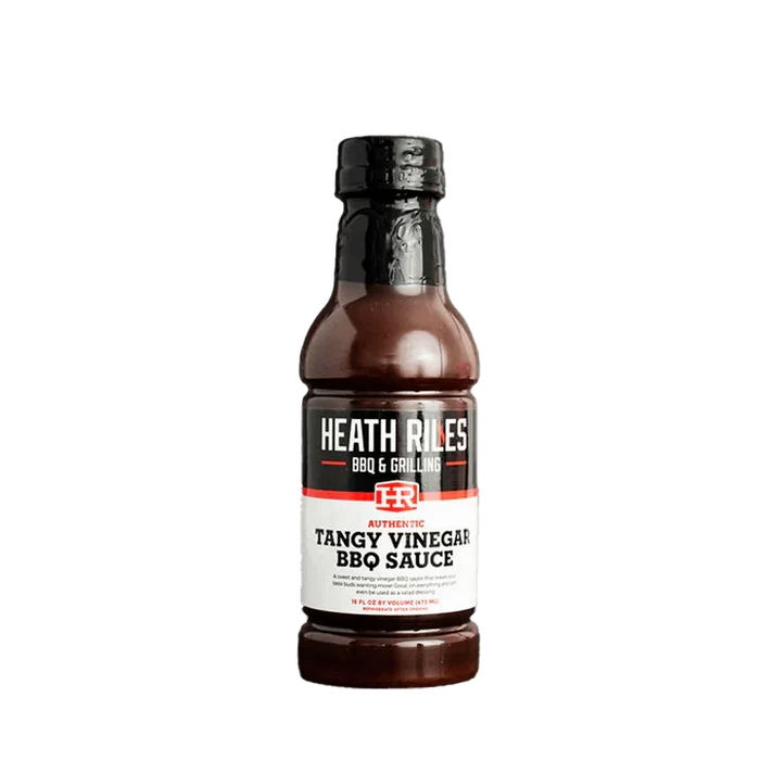 16 ounce bottle of heath riles tangy vinegar barbecue sauce