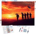 Home of the Brave Soldiers at Sunset