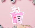 Hot To Go Sticker