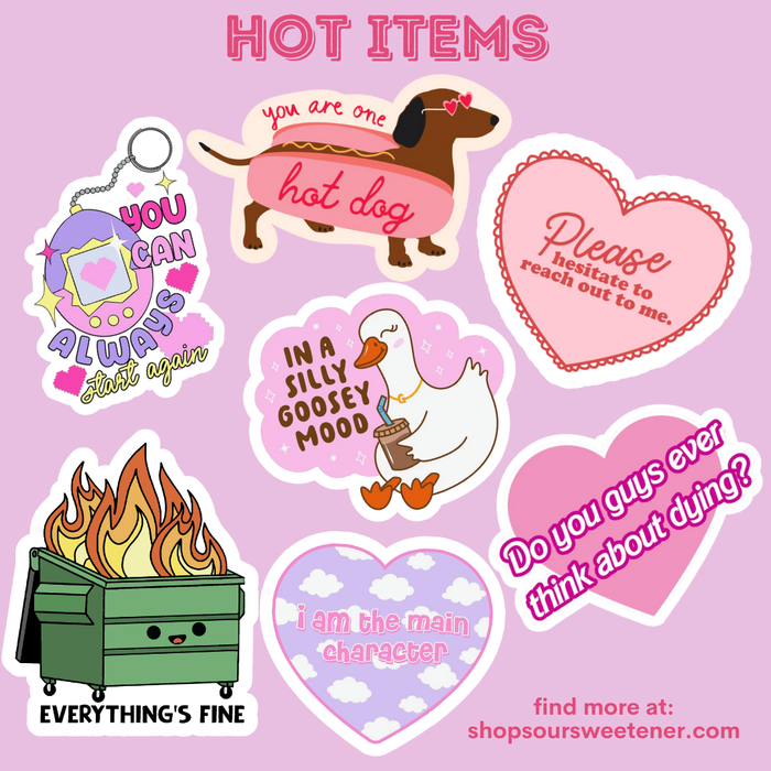 Hot To Go Sticker