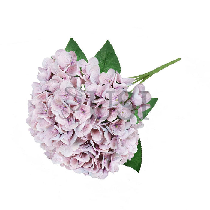 Hydrangea Flower Bush Natural Touch x5, 17in, Dusty Lavender