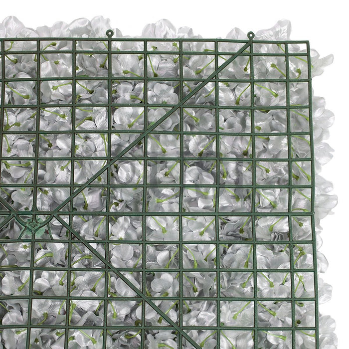 Hydrangea Silver Flower Mat, 16x24in, Silver