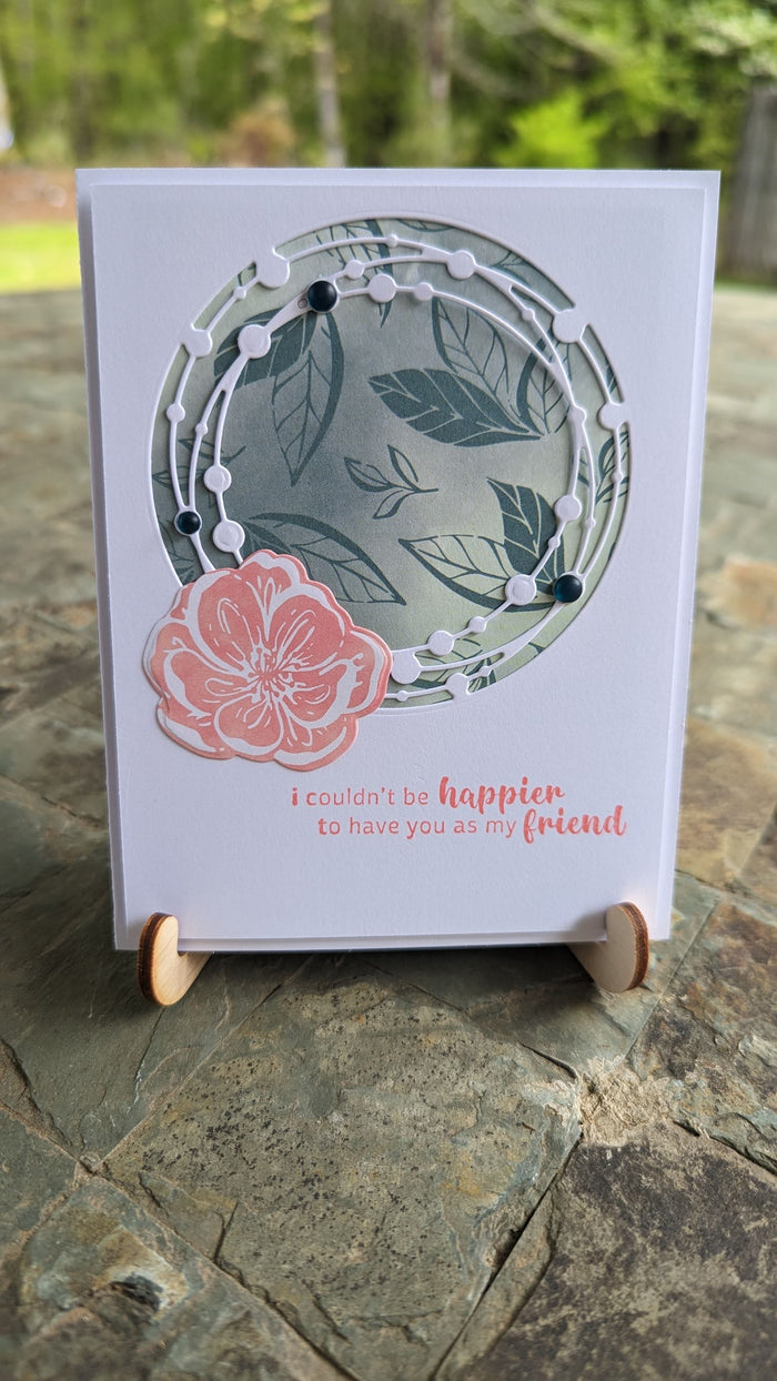 I couldn't be happier to have you as a friend Greeting Card