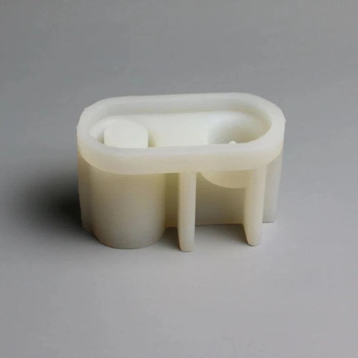 "I21" Concrete incense, candle holder silicone mold