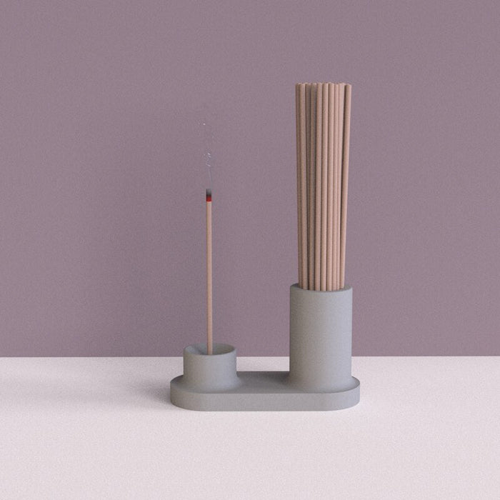 "I21" Concrete incense, candle holder silicone mold