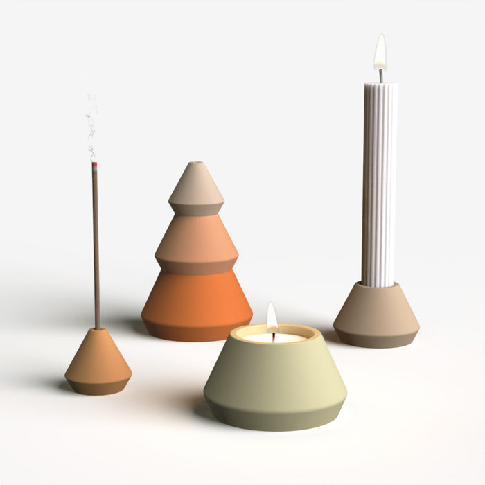 "I37" Incense holder silicone mold