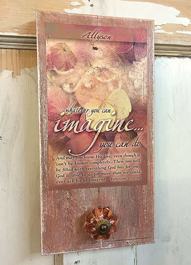 Imagine - pallet artwork - personalized