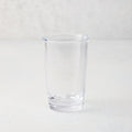 Clear Jacob Scissor-Cut Glass Tumbler, 8 oz., with a unique rippled rim.