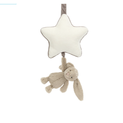 Jellycat Bashful Beige Bunny Musical Pull