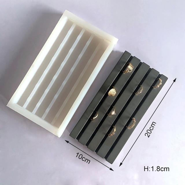 Jewelery tray silicone mold - madmolds -