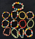 Colorful clay bracelets that can be used individually or stacked.  so beautiful and such a nice pop of color
