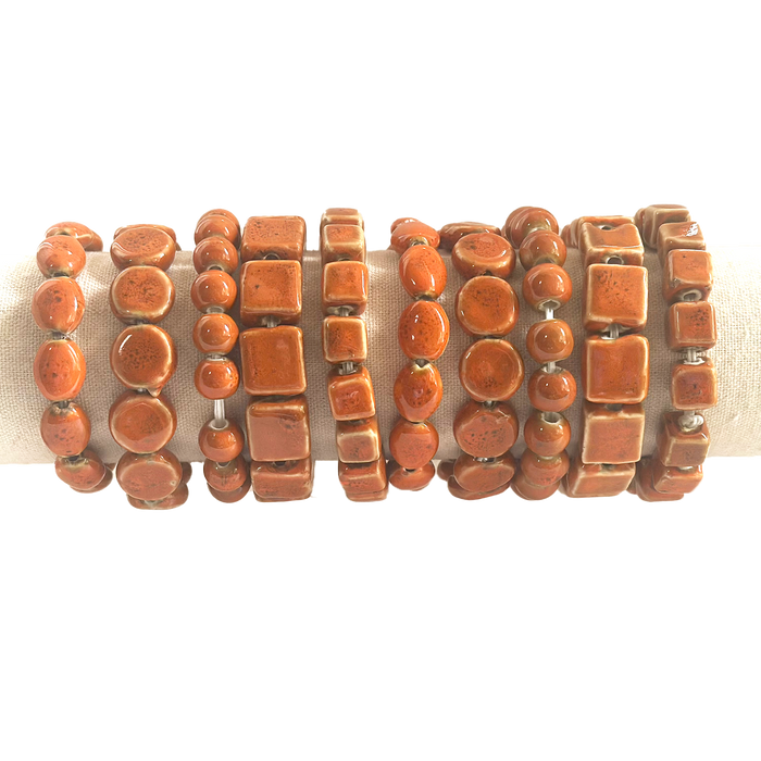 Jewelry - Bracelet - Clay Variety Stackable Elastic