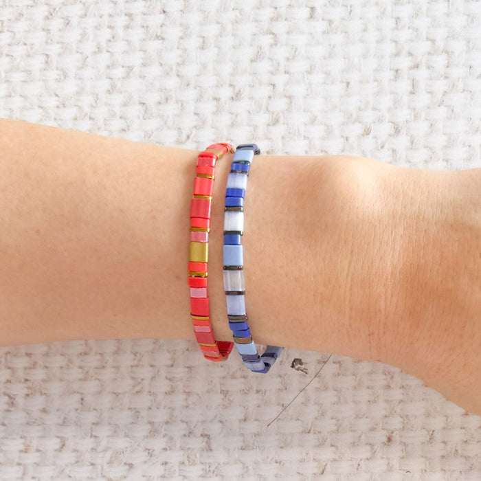 Journey Stretch Bracelet Blues