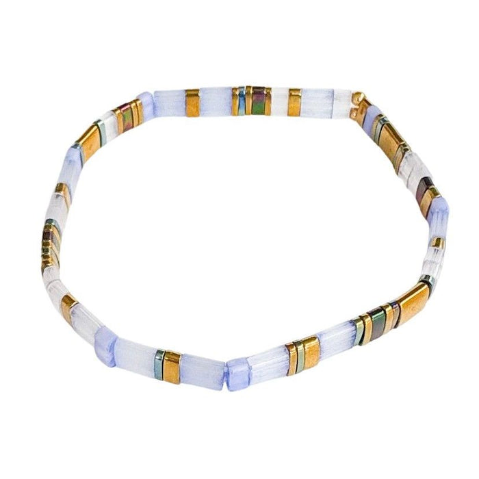 Journey Stretch Bracelet Grey Mauve