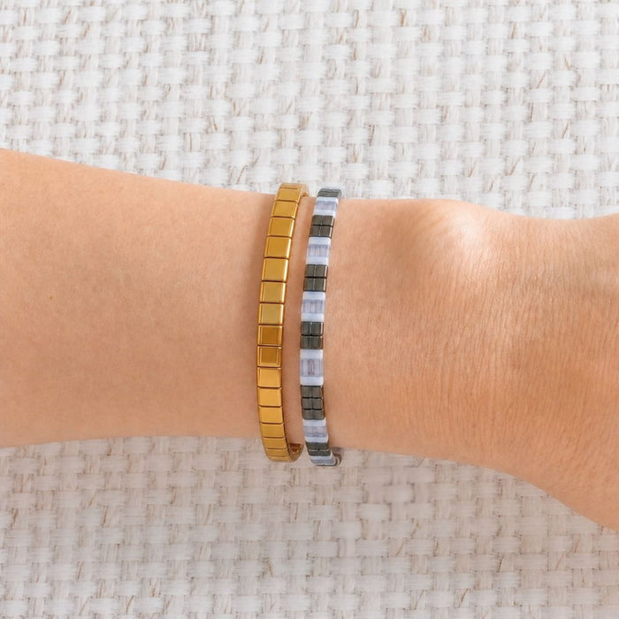 Journey Stretch Bracelet Silver