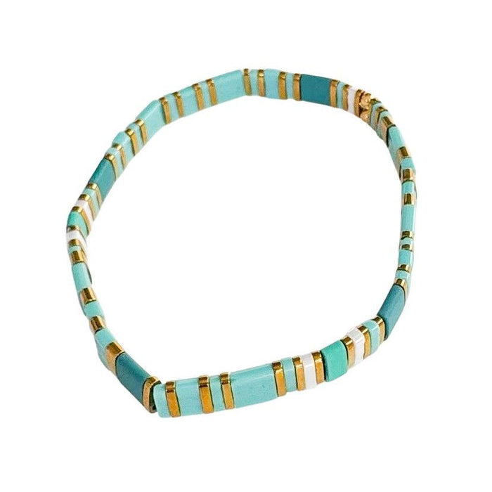 Journey Stretch Bracelet Turquoise & Green