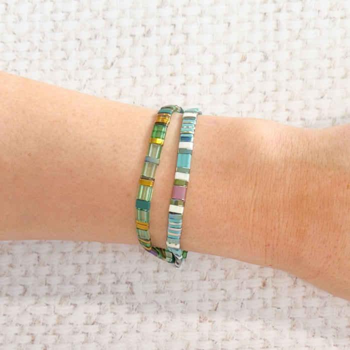 Journey Stretch Bracelet Turquoise & Green
